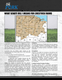 what senate bill 1 means for livestock farms