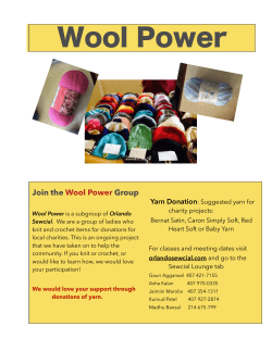 Wool Donation Flyer - orlandosewcial.com