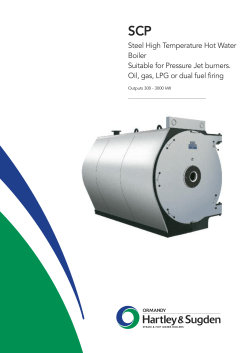 Steel High Temperature Hot Water Boiler Suitable for Pressure Jet