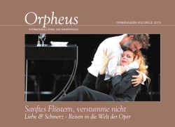 Opernsaison/Festspiele 2015 - Orpheus - internationale Opern