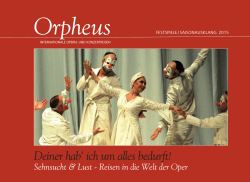 Festspiele / Saisonausklang 2015 - Orpheus