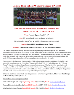 CHS Women`s Soccer Camp - Olympia School District