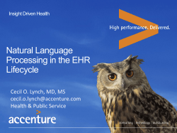 Natural Language Processing in the EHR Lifecycle