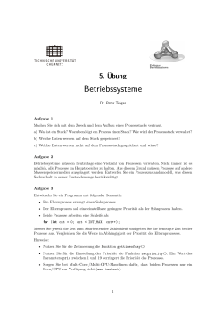 Ãbungsblatt 5 - Professur Betriebssysteme