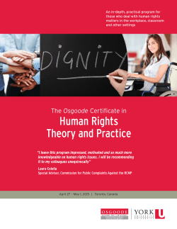 Human Rights Theory and Practice