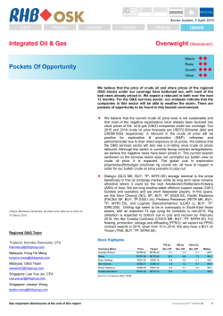 Integrated Oil & Gas Pockets Of Opportunity