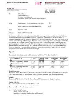 FY2016 RA-TA Stipend Memo from Maria Zuber