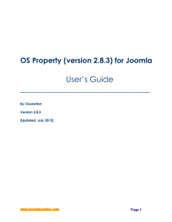 OS Property Documentation - OS Property | Joomla Real Estate