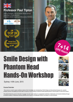 Smile Design with Phantom Head Hands-On