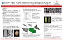 2015: Design of 3D-Printed Bone Tissue Engineering Scaffolds with