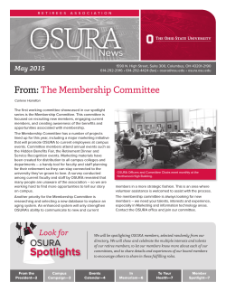 May 2015 Newsletter  - OSU Retirees Association