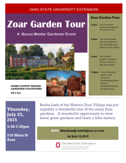 Zoar Garden Tour - Master Gardeners of Stark County