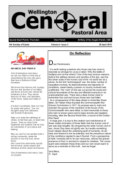 29 April 2015 - Central newsletter