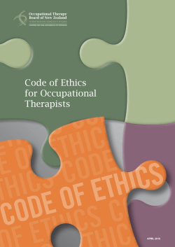 Code of Ethics for Occupational Therapists
