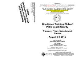 OTCPBC-August2015 - Obedience Training Club of Palm Beach