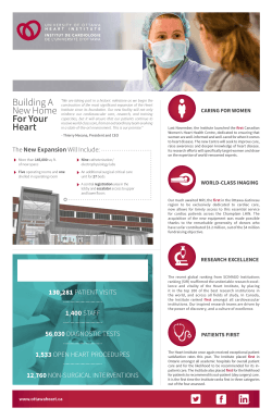 Community Report 2014 - University of Ottawa Heart Institute