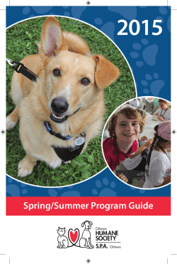 2015 Spring/Summer Program Guide.