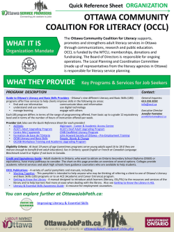 ottawa community coalition for literacy (occl)