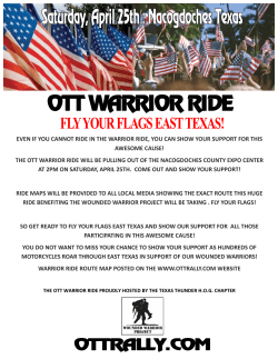 EVEN IF YOU CANNOT RIDE IN THE WARRIOR RIDE