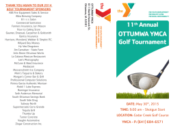OTTUMWA YMCA Golf Tournament
