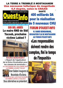 Mercredi 18 Mars 2015 - Ouest-info