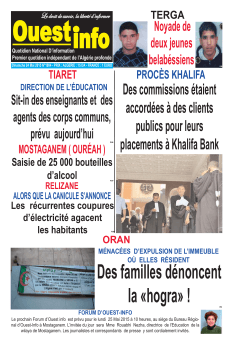 Dimanche 24 Mai 2015 - Ouest-info
