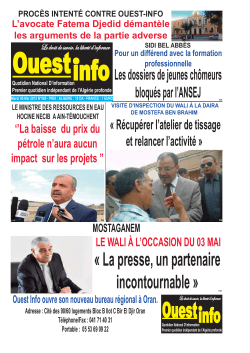 Mardi 05 Mai 2015 - Ouest-info