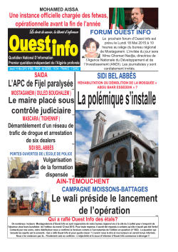 Jeudi 14 Mai 2015 - Ouest-info