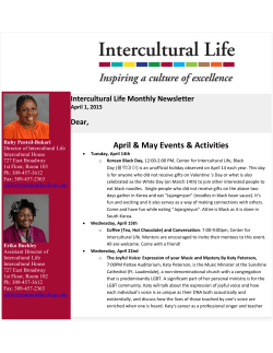 Intercultural Life Newsletter