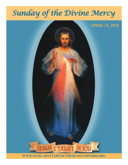 APRIL 12, 2015 - Our Lady Star of the Sea