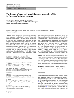 The impact of sleep and mood disorders on quality of life in