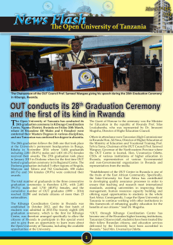 NewsFlash March 2015 - The Open University of Tanzania