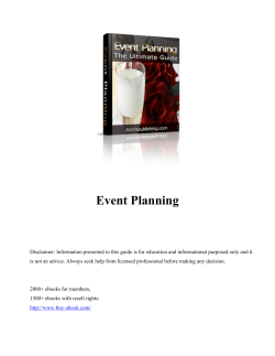 Event Planning - Outdoorec.com