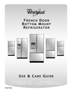 USE & CARE GUIDE - Whirlpool Outlet