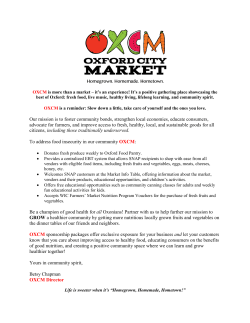 2015 OXCM Sponsorship Packet