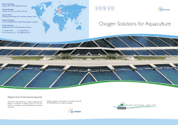 Oxygen Solutions for Aquaculture