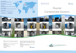 Oxymat Containerized Solutions