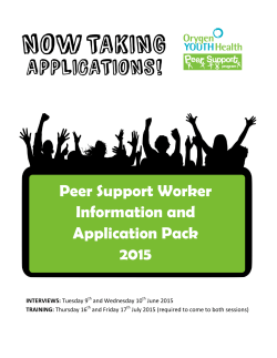 PSW Info and Application Pack 2015