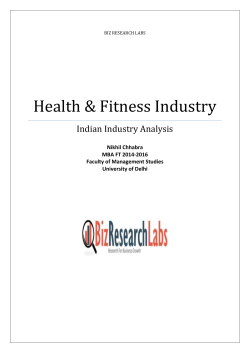 Health & Fitness Industry