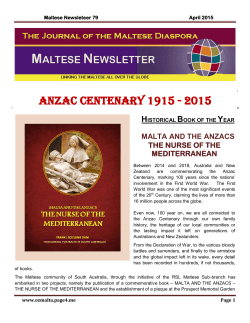 Newsletter 80 - WEBSITE OF THE MALTESE DIASPORA