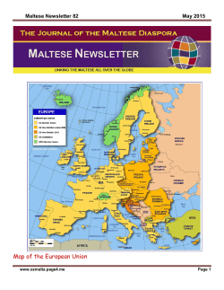 Newsletter 82 - WEBSITE OF THE MALTESE DIASPORA