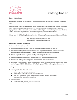 Clothing Drive Kit - Person-to