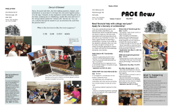 PACE May 2015 newsletter