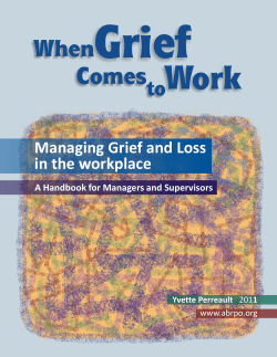 When Grief Comes Work - Pacific AIDS Network