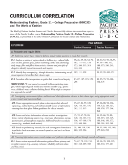 Understanding Fashion, Grade 11&acirc;College Preparation (HNC3C)