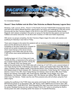 Huffaker and de Silva Take Victories as Mazda Raceway Laguna Seca
