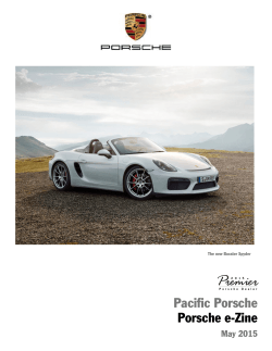 Pacific Porsche Porsche e-Zine