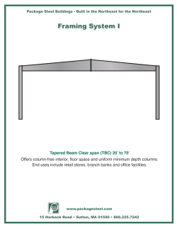 Framing System I - Package Steel Buildings