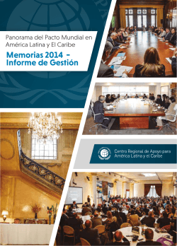Memorias 2014 - Informe de GestiÃ³n