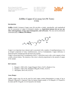ZellBio Copper (Cu) assay kit (96 Tests)